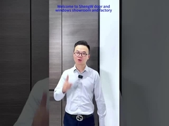 狭い縁のアルミ+木のスライドドア