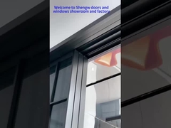 ガラスの折りたたむドア