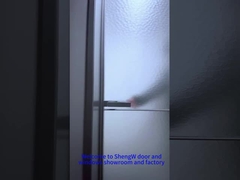 二重ガラスドア付きアルミニウム